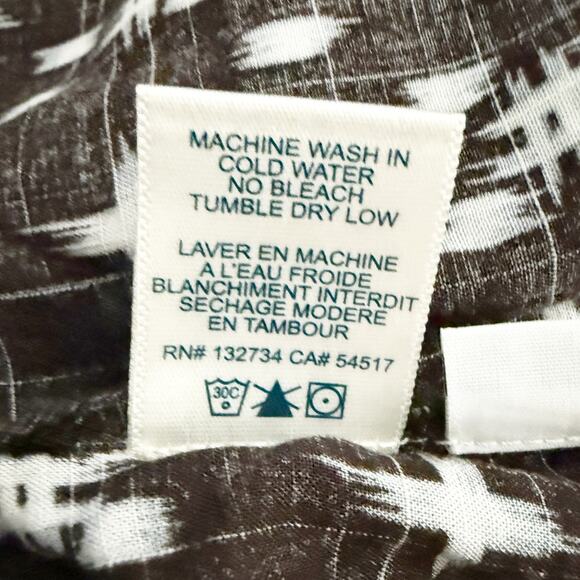 CLOTH & STONE x ANTHROPOLOGIE | Black White Kasuri Hipster Star Blouse | Small - Picture 7 of 7